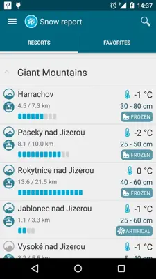 Snow report android App screenshot 4